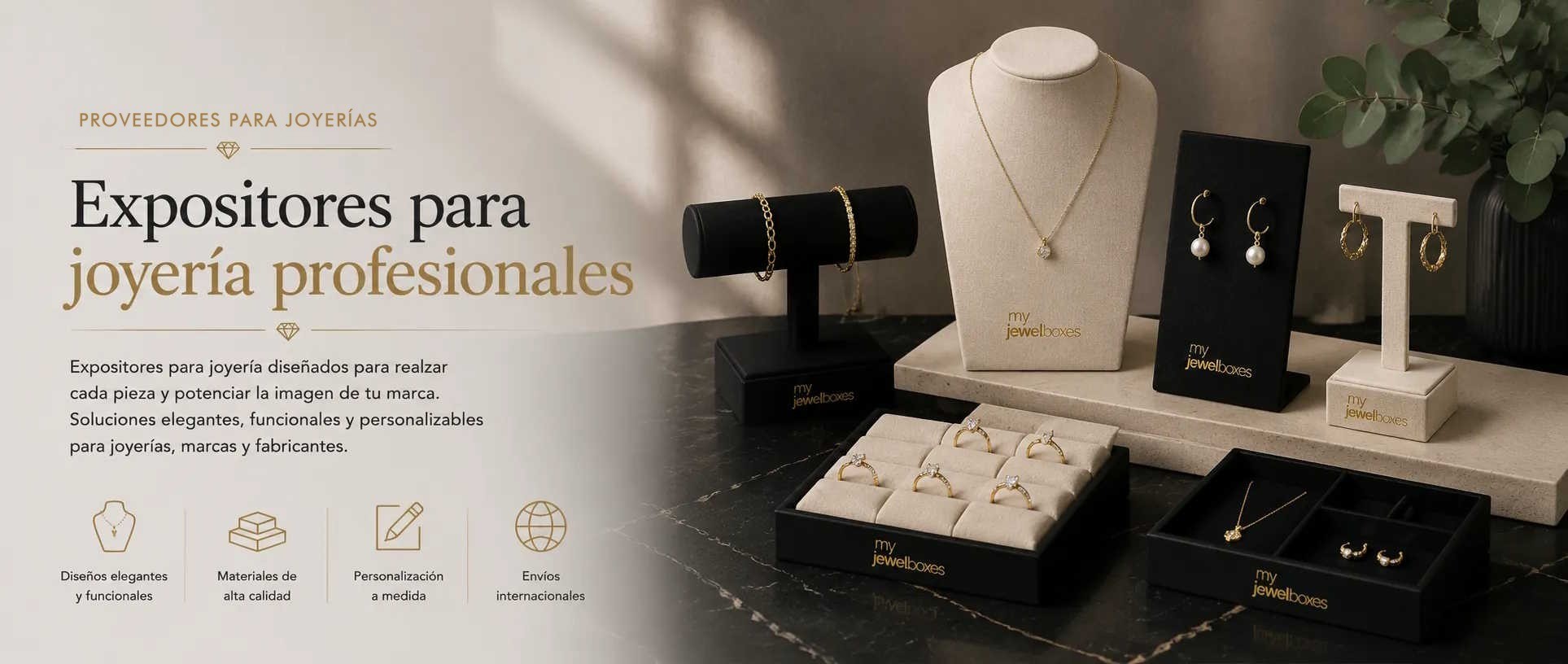 Expositores para joyeria profesionales